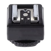 Black Metal+Plastic Flash Adapter for Canon & Nikon Compact & Portable for On-the-Go Shoots