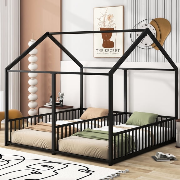 Black Metal Platform | House Design with Windows | Bedroom Space