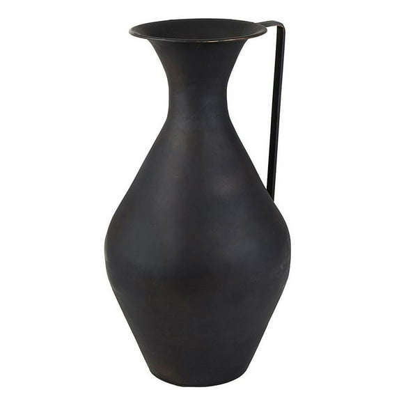 Black Metal Pot W/ Handle