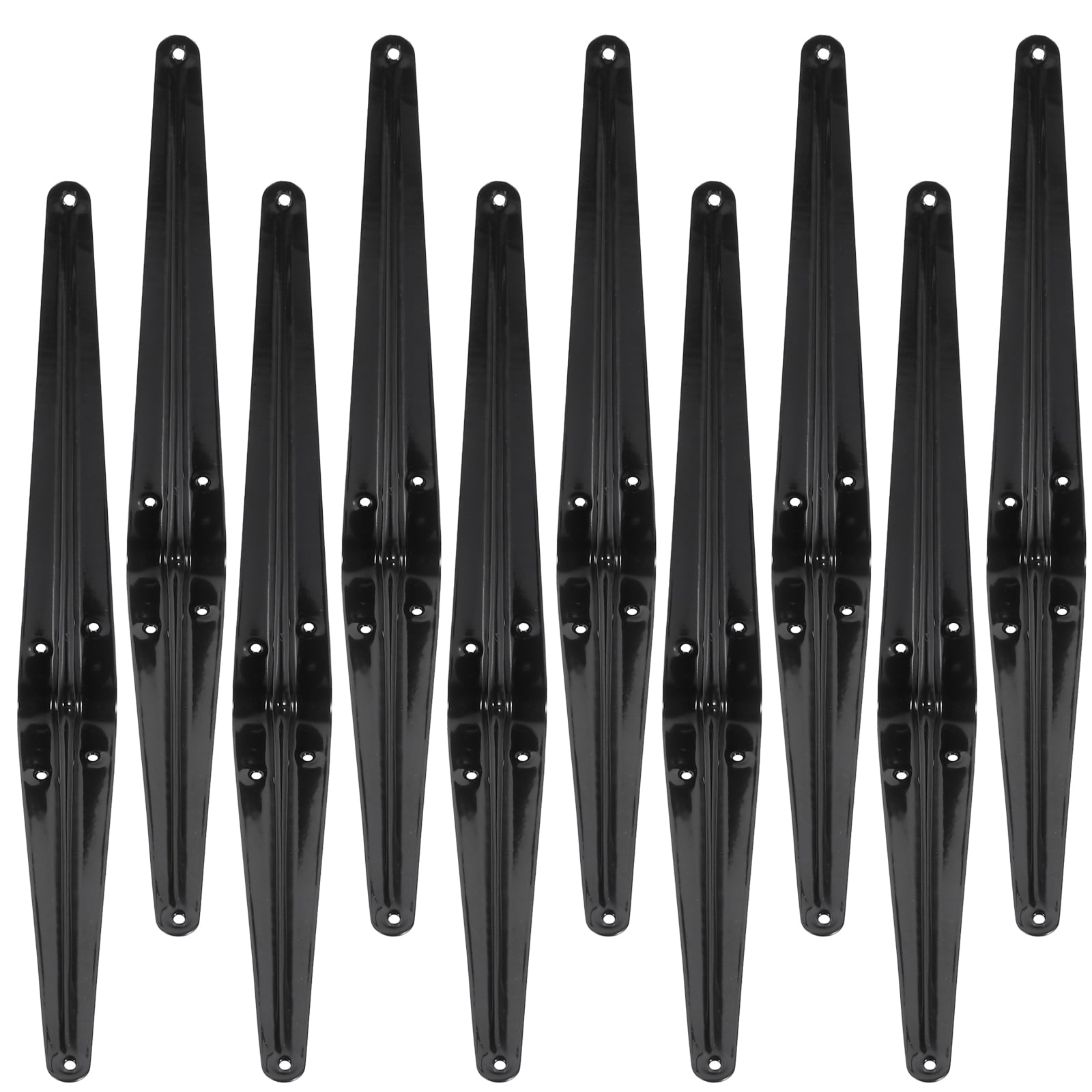 Black Metal Shelves Nine Ratio Triangle Bracket Bookshelf Brackets Fastener Corner Table Decor