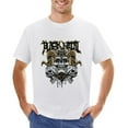 thumbnail image 1 of Black Metal Sign Skull Men’s Graphic T-shirt Vintage Short Sleeve Sport Tee White L, 1 of 5