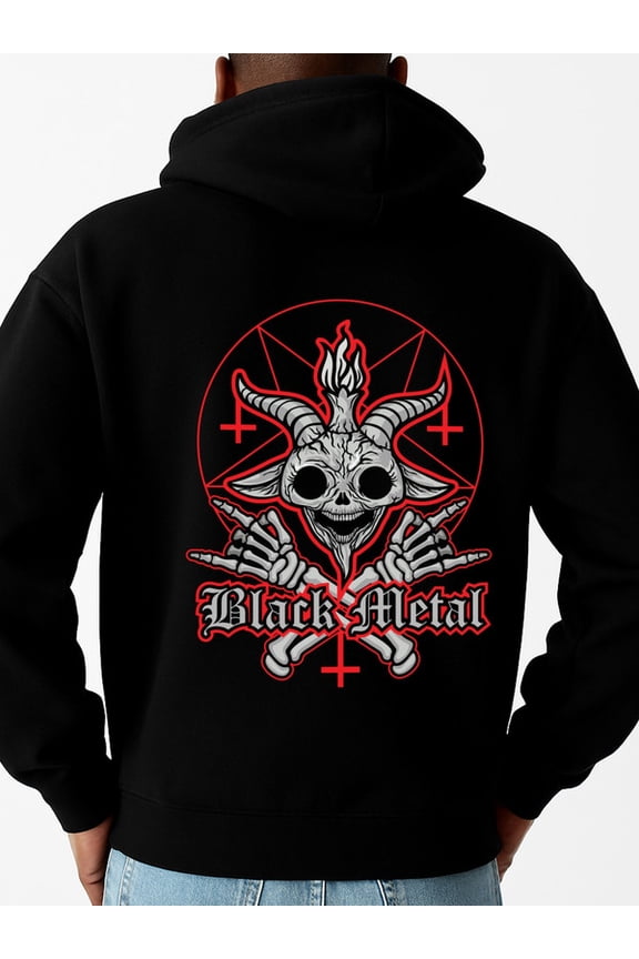 Black Metal Skull sweatshirt skeleton mens long sleeve black Stylish Autumn/Winter Outerwear, Sweatshirts , Plus Size Hoodies , Cool Hoodies , Funny Hoodies , Sweatshirt graphic 3d fire