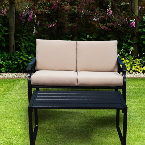 Black Metal - Stylish Seating Set - Modern Living Areas - Enhance Aesthetic Appeal