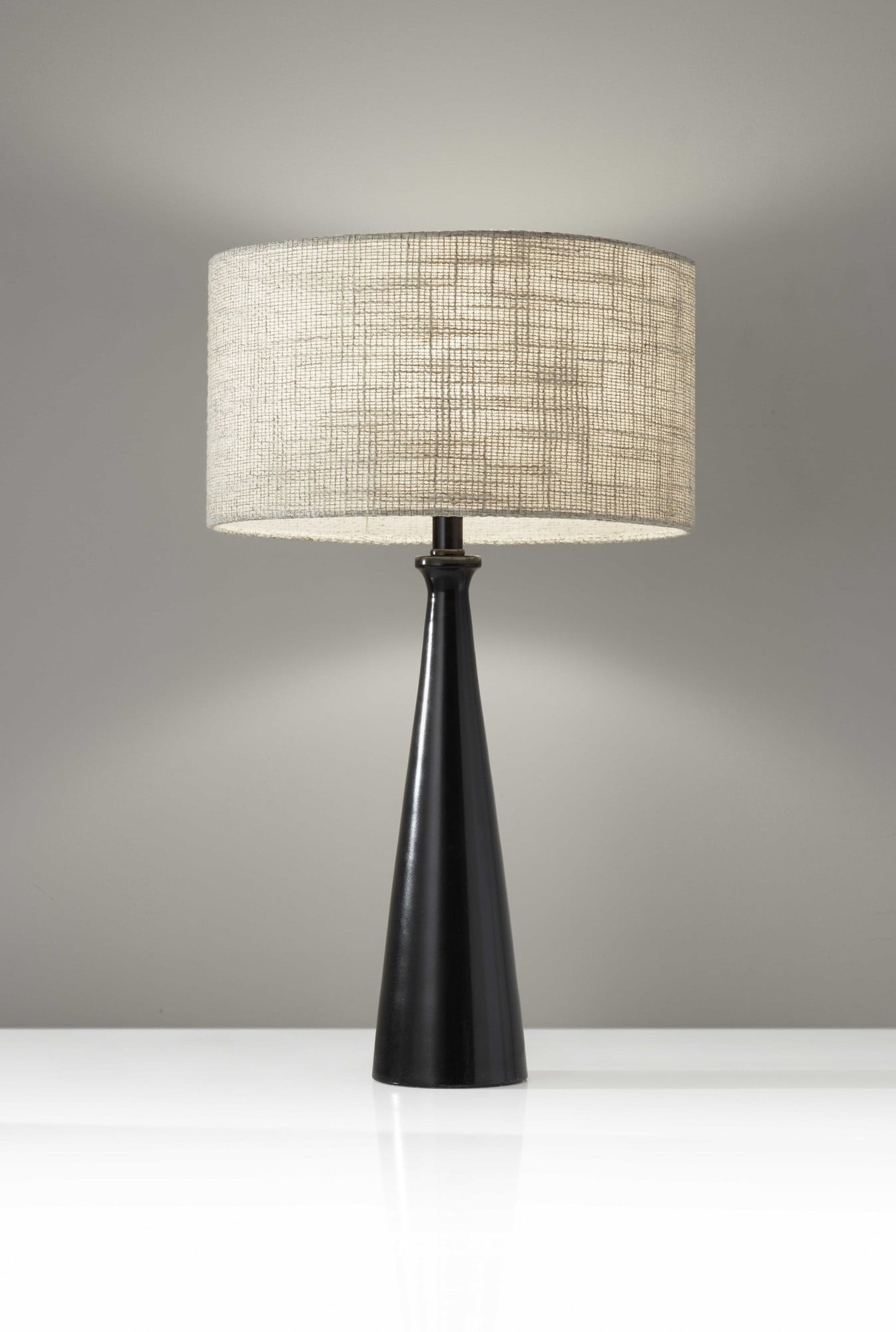 Black Metal Tapered Base Table Lamp Black Metal Tapered Base Table Lamp