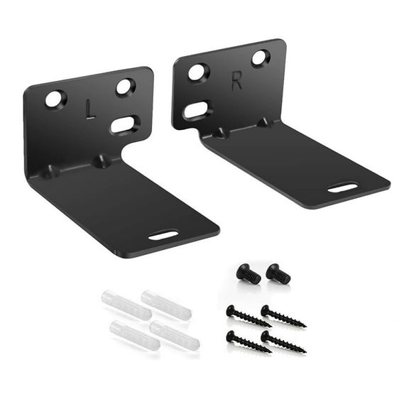 Black Metal Wall Mount Bracket Kit Fits for Soundtouch 300, 500, 700 1 Pair