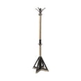 thumbnail image 1 of Black Metal & Wooden Coat Rack with Multiple Hooks, 1 of 1