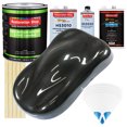 thumbnail image 1 of Black Metallic Low VOC SLOW PREMIUM Paint 1 Gal Kit URETHANE BASECOAT Clearcoat, 1 of 6