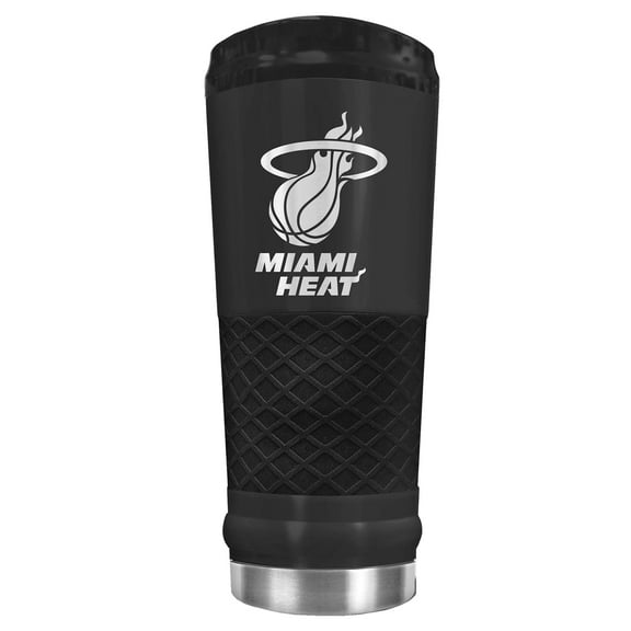Black Miami Heat Stealth Matte 24oz Tumbler