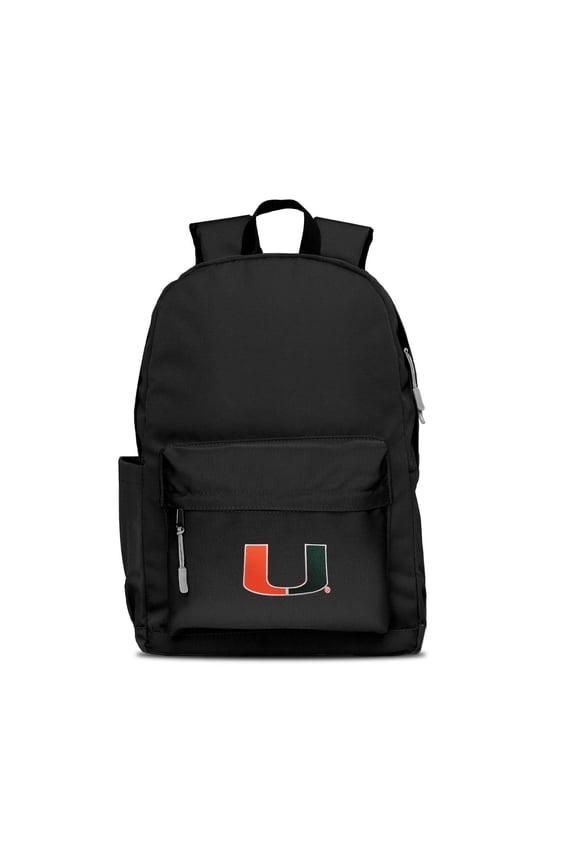 Black Miami Hurricanes Campus Laptop Backpack