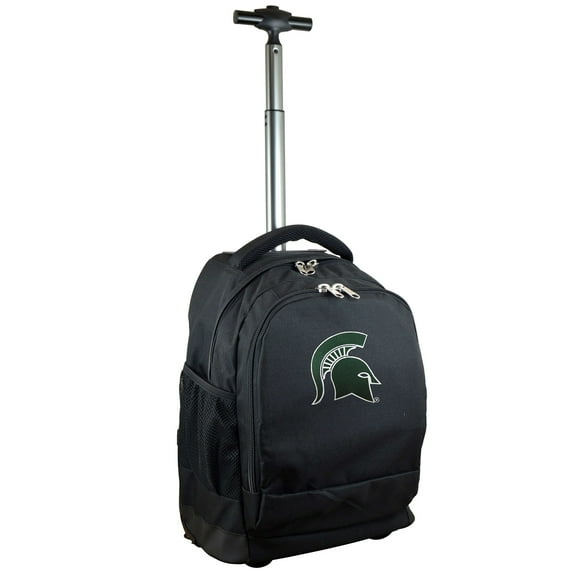 Black Michigan State Spartans 19'' Premium Wheeled Backpack