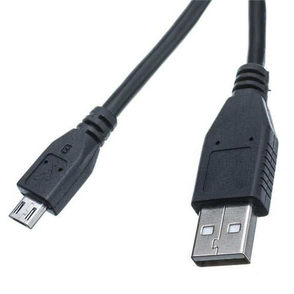 Black Micro USB 2.0 Cable, Type A Male & Micro-B Male - 3 ft.