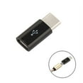 Black Micro USB to USB Type-C Adapter: Computer Accessories - Walmart.com