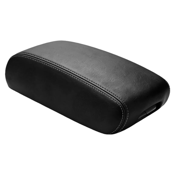 Black Microfiber Leather Center Console Cover Armrest Cushion for Select Model Trucks Enhances Driving Comfort