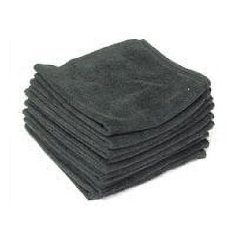 Black Microfiber Towels 16 inch X 16 inch 