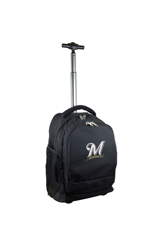 Black Milwaukee Brewers 19'' Premium Wheeled Backpack