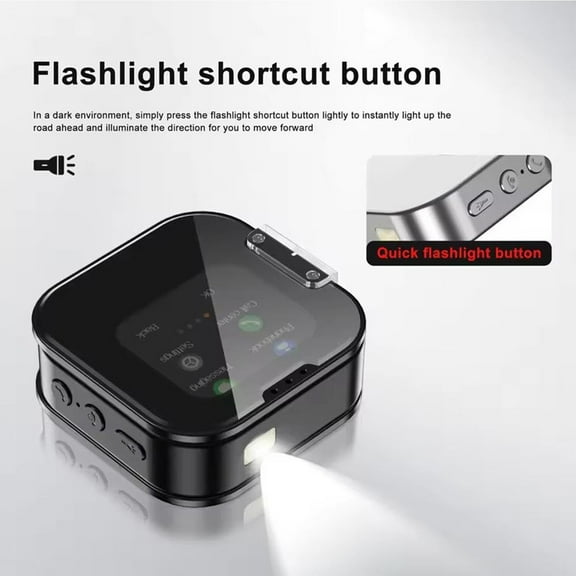 Black Mini Flip Phone With Touch Screen Foldable Compact Design Dual Sim 2G Network Unlocked Mobile Phone For Kids Seniors Basic Cell Phone 1.69 Inch Display