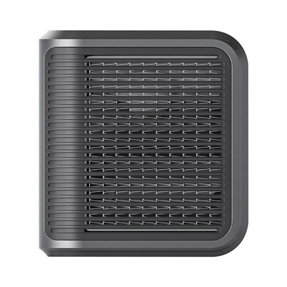 Black Mini Heater Plug In Wall Mounted Electric Heater Portable Space Heater With Timer Function Overheat Protection For Office Room Use Size 5.91 X 5.47 Inches