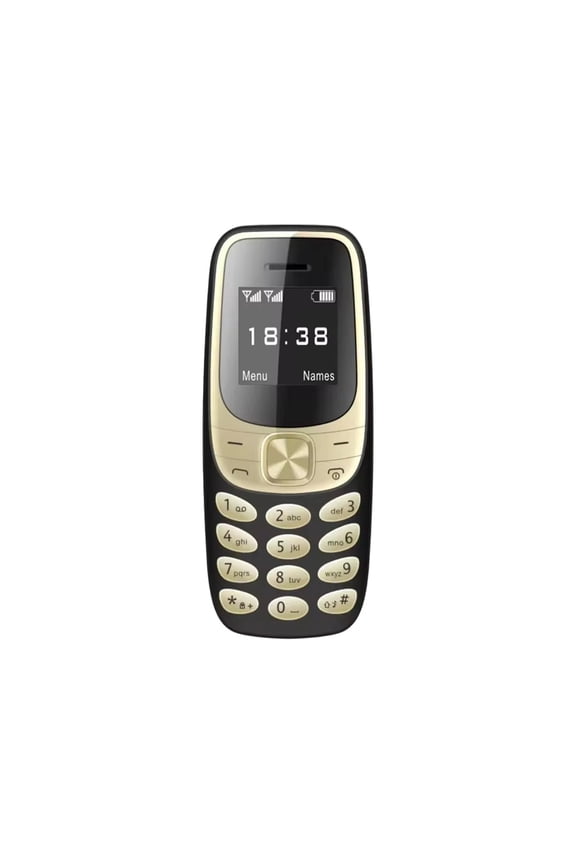 Black Mini Keypad Phone With Dual Sim And Bluetooth Earhook, Compact Portable Design, Long Battery Life, Ideal For Travel And Seniors