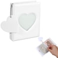 thumbnail image 1 of Black Mini Photocard Binder Featuring Heart Shaped Cutouts, 32 Pocket Photo Album with Pendant, Portable Card Holder for Valentine's Day Gifts, Memory Keeping and Love Notes, 1 of 6