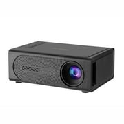 Black Mini Projector M200S Portable Led Home Theater Projector Support 1080P Hd Hdmi Usb Audio Input 4.96X3.35X1.85In With Remote Control For Movies Gaming Presentations