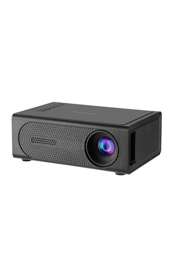 Black Mini Led Projector M200S Portable Home Cinema Support 1080P Hd Wired Phone Same Screen Hdmi Usb Connectivity Compact Design For Movies Presentations