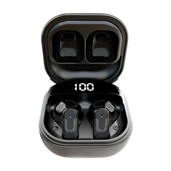 Black Mini Semi In Ear True Wireless Bluetooth 5.4 Earbuds With Low Latency And Long Battery Life For Portable Music Calls And Gaming On The Go