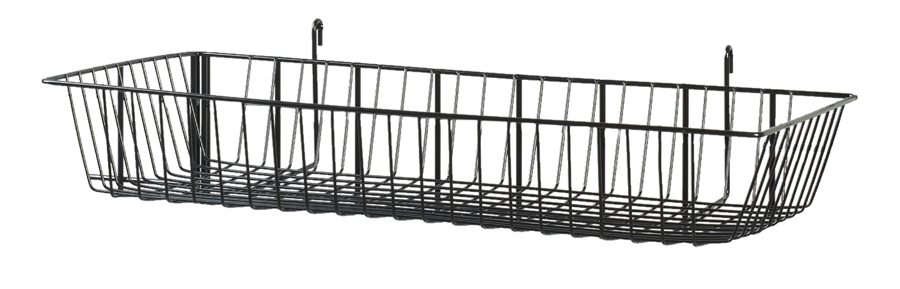Black Mini Wire Grid Basket for Wire Grid (24 x 12 x 4 inch) Grid