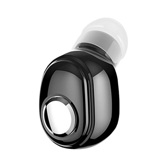 Black Mini Wireless Earphone Bluetooth 5.0 Miniature High Performance Sports Headset In Black With Usb Cable