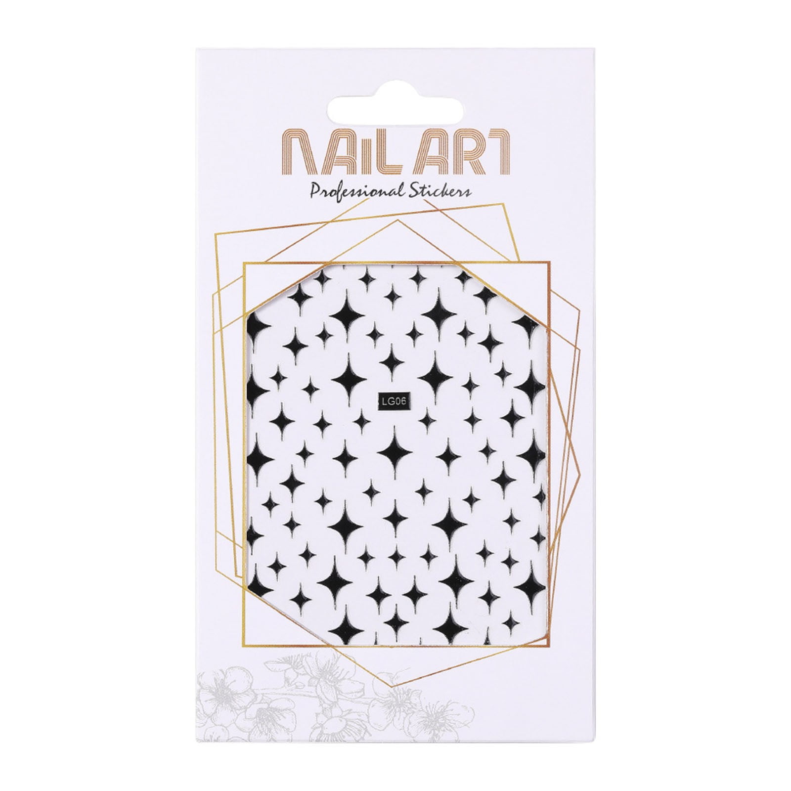 Black Minimalist Nail Stickers Star Nail Stickers Nail Decals With