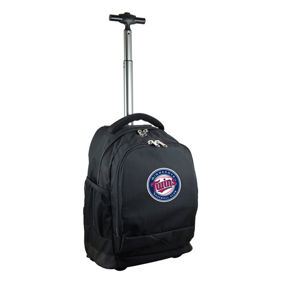 Black Minnesota Twins 19'' Premium Wheeled Backpack