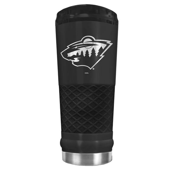 Black Minnesota Wild Stealth Matte 24oz Tumbler