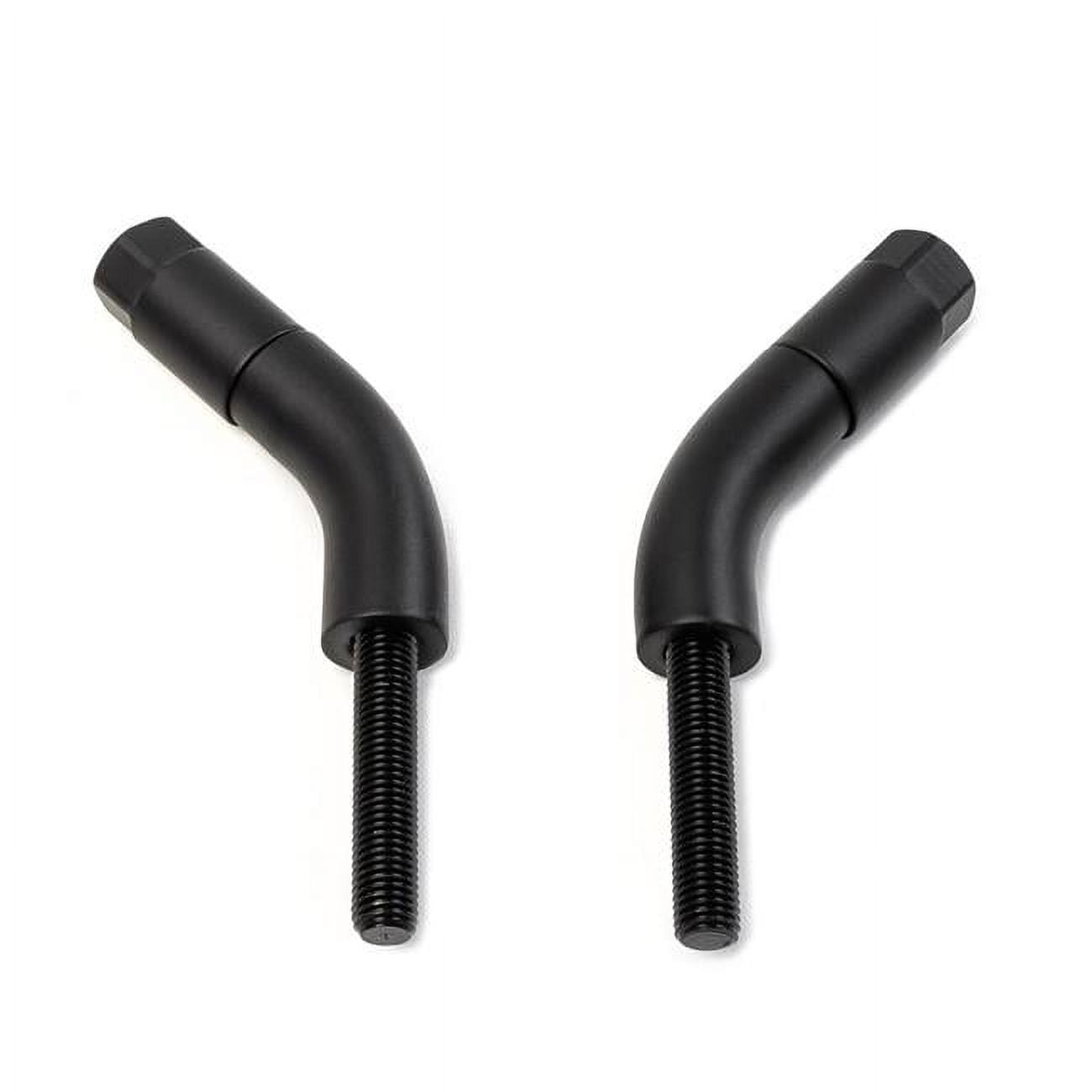 Black Mirror Stem Extenders for HarleyDavidson Motorcycles with Stock