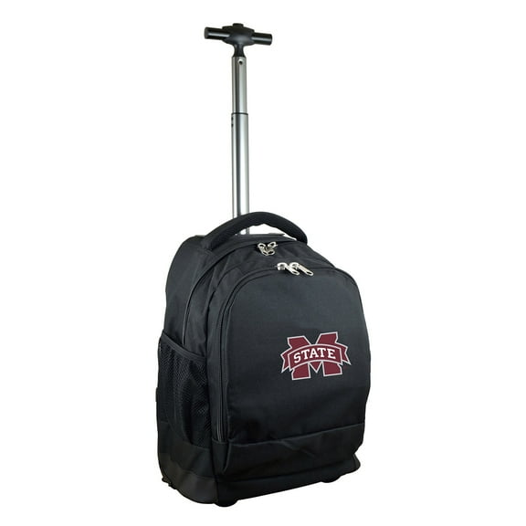 Black Mississippi State Bulldogs 19'' Premium Wheeled Backpack