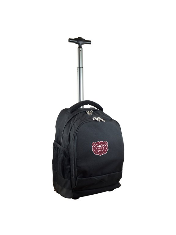 Black Missouri State University Bears 19'' Premium Wheeled Backpack