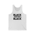 thumbnail image 1 of Black Mixed with Black Unisex Tank Top XS-2XL Black is Beautiful Pride, 1 of 2