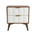 thumbnail image 1 of Black Modern Bedroom Nightstand with Minimalist Design and Metal Frame, 1 of 5