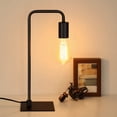 thumbnail image 1 of Black Modern Desk Lamp Industrial Bedside Lamp for Bedroom Office Dormitory, 1 of 6