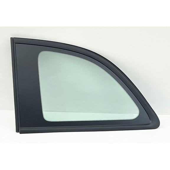 Black Molding Driver Left Side Quarter Glass Quarter Window Compatible with Fiat 500 / 500C / 500e 2012-2019 Models