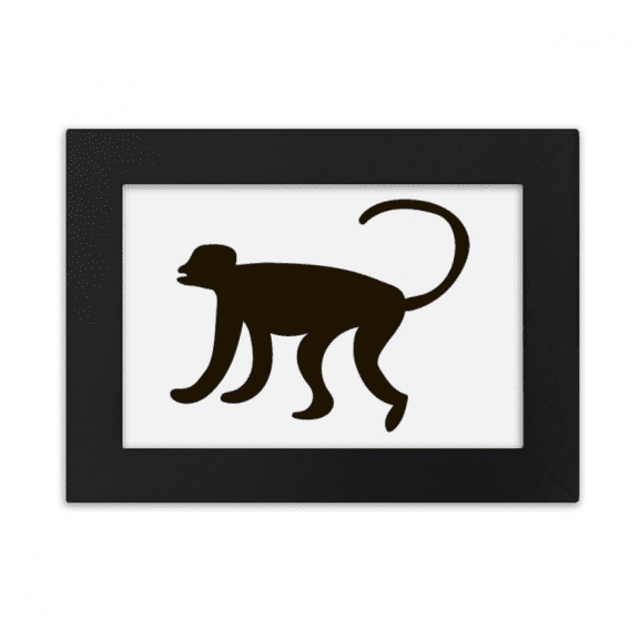 Black Monkey Animal Portrayal Desktop Photo Frame Ornaments Picture Art Painting
