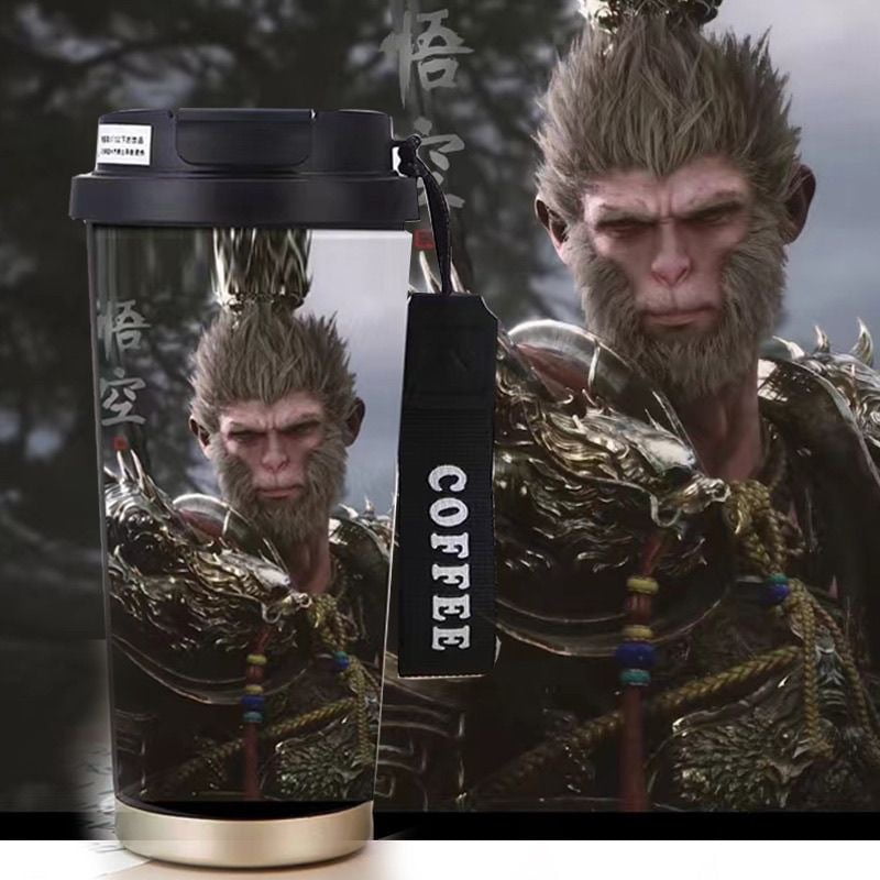 Black Monkey Thermos Flask Mythical Game Monkey King 316 Stainless