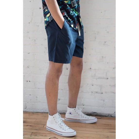 Ragstock Navy Cotton Twill Shorts