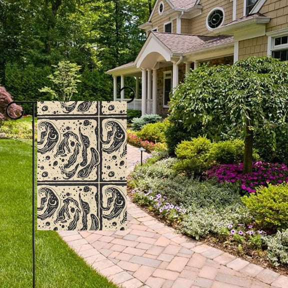 Black Month Vintage Style Garden Flag 12x18 inch Double Sided Outside Yard Decorations for Home Outdoor