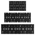 thumbnail image 1 of Black Moon Eye Pattern Kitchen Rugs Sets Of 3,Kitchen Runner Rugs Non Skid Washable,Decorative Kitchen Floor Mats for Kitchen,Sink,Laundry,17"x30"+ 17"x47" + 17"x59", 1 of 6