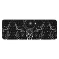 thumbnail image 1 of Black Moon Star Floral Pattern Kitchen Rug Mat,Kitchen Runner Rugs Non Skid Washable,Decorative Kitchen Floor Mats for Kitchen,Sink,Laundry,17"x47.2", 1 of 7