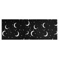 thumbnail image 1 of Black Moon Star Pattern Kitchen Rug Mat,Kitchen Runner Rugs Non Skid Washable,Decorative Kitchen Floor Mats for Kitchen,Sink,Laundry,17"X47", 1 of 5