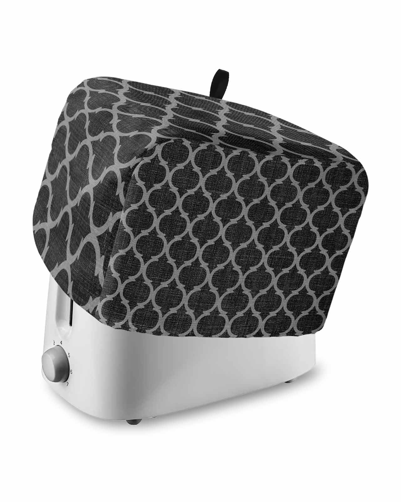 Machine Cover Kitchen Black Morocco Toaster Cover 2 Slice, Small Kitchen Appliance Covers ...