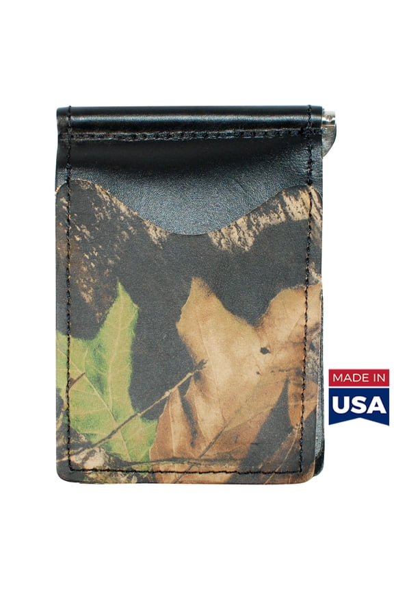 Black Mossy Oak - Full Grain Leather