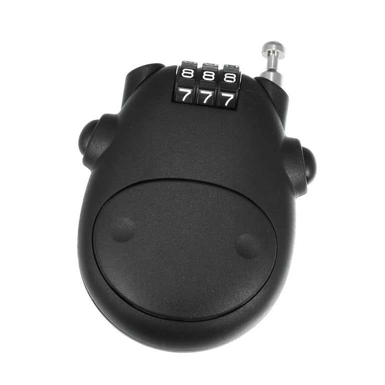 Black Motorcycle Bike Helmet Lock Portable 3 Digit Security