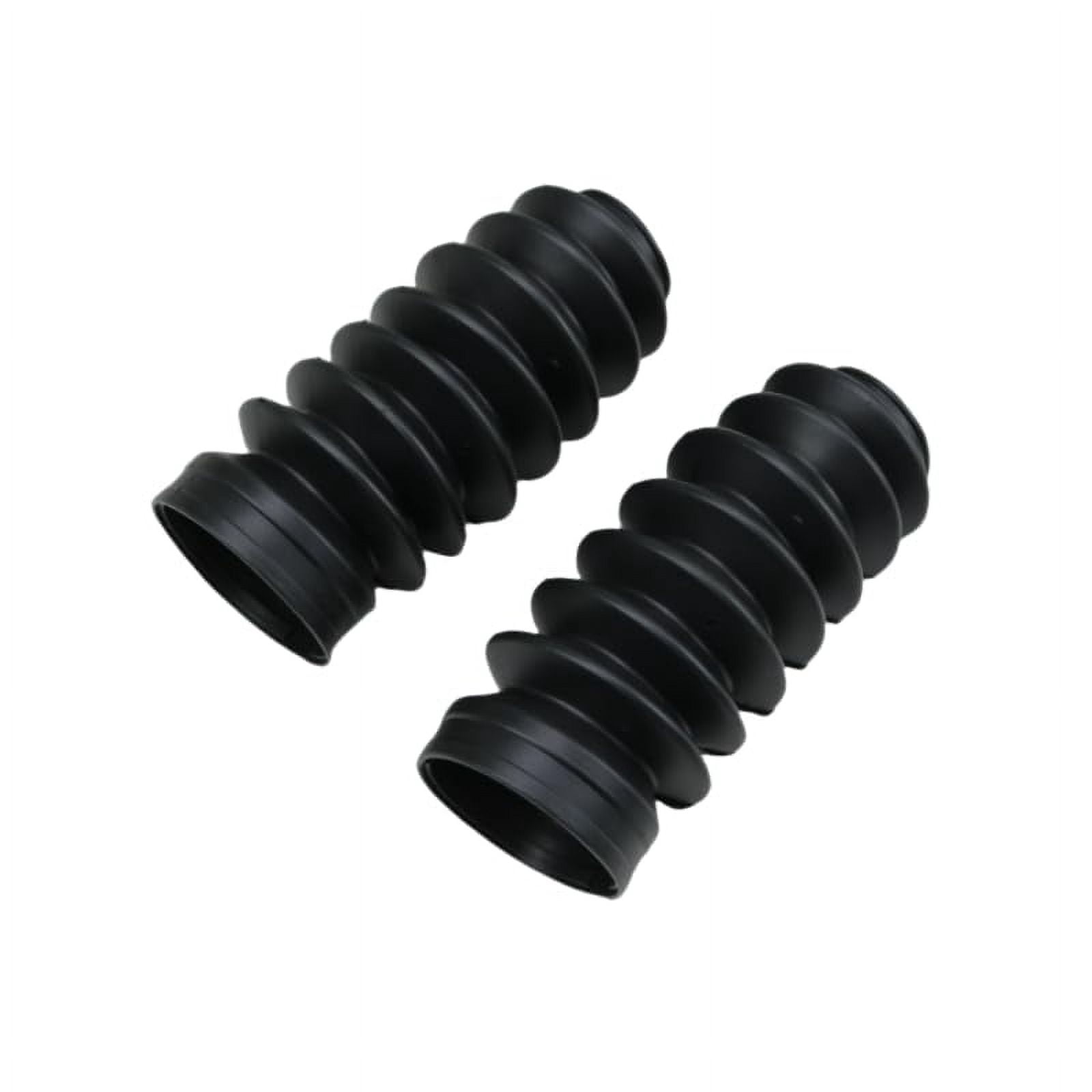 Black Motorcycle Front Shock Fork Rubber Boot Dust Jacket Cover for ...