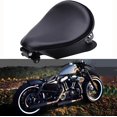 thumbnail image 1 of Black Motorcycle Leather Solo Seat Springs Mounting Bracket Kit Compatible With Sportster XL 883 1200 Bobber Chopper Custom Application, 1 of 12